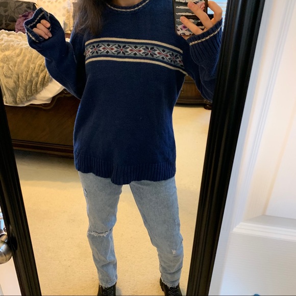 Vintage 1990’s Abercrombie & Fitch Grandpa Sweater - Picture 6 of 13